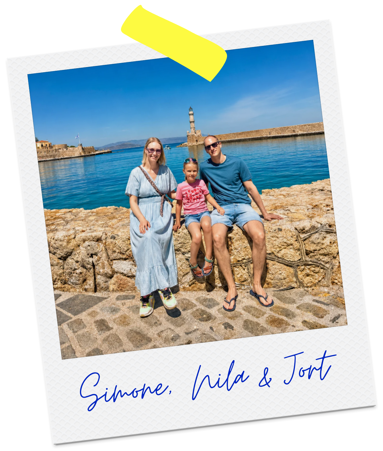 polaroid jort, simone en Nila chania &
